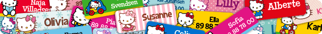 Hello Kitty navnemærkater