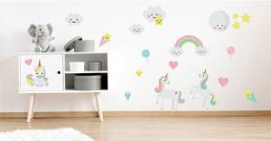Wallstickers: Enhjørning