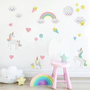 Wallstickers: Enhjørning