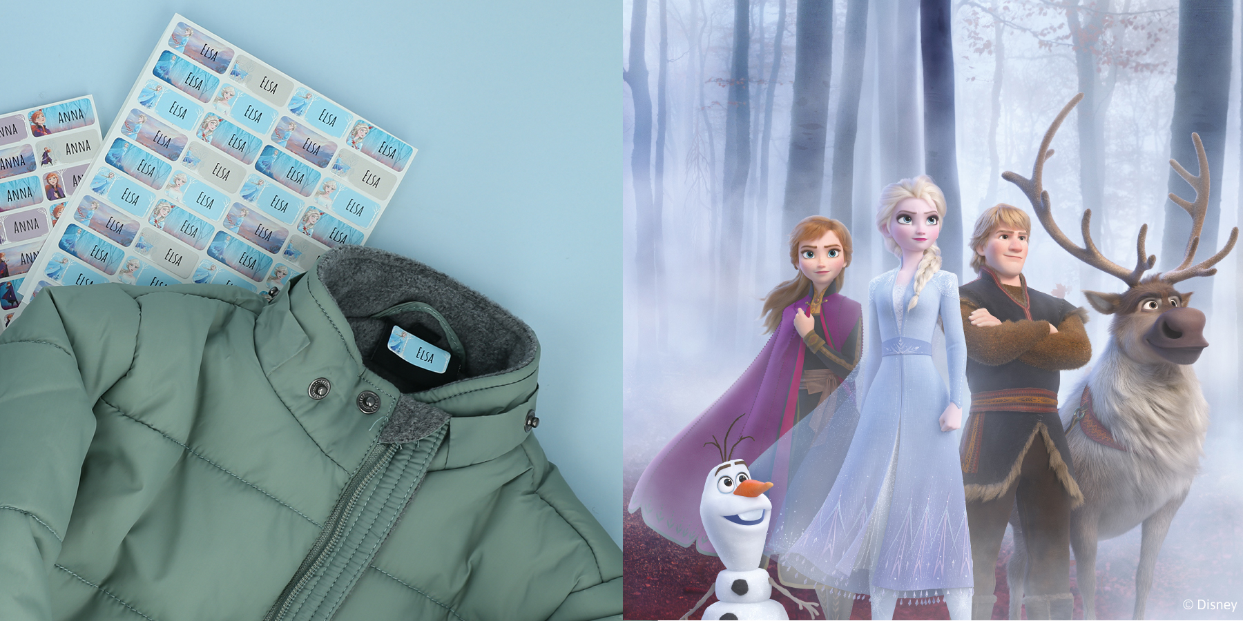 Navnelabels med Frost
