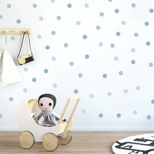 Wallstickers med blå dots