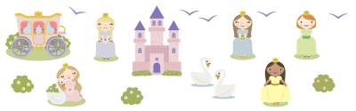 Wallstickers: Prinsesser