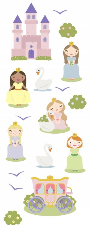Wallstickers: Prinsesser