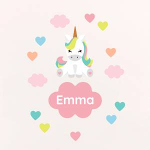 Dørdekoration unicorn