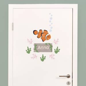 Dør-stickers med klovnefisk