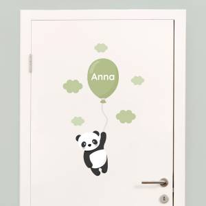 Dør-sticker med panda