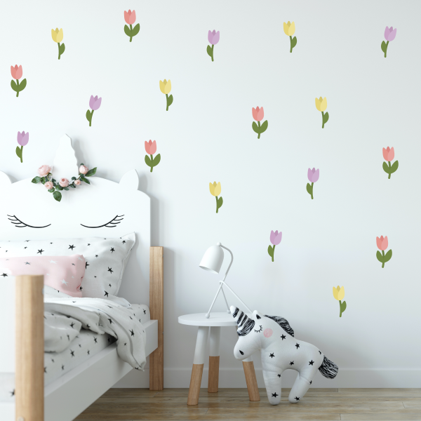 wallstickers tulipaner