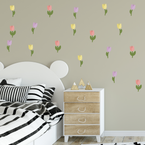 wallstickers tulipaner
