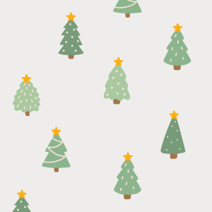 Wallstickers med juletræ