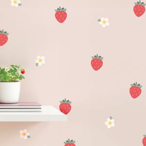 Jordbær vægdekoration