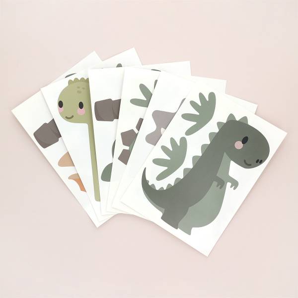 Wallstickers med dinosaurer