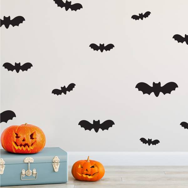 Flagermus vægdekoration, Halloween wallstickers