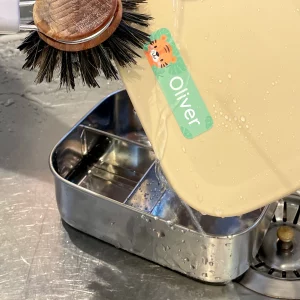 Ekstra store navnelapper til alt udstyr.