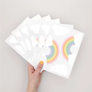 Pastelregnbue Wallstickers