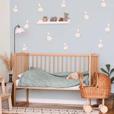 Vægdekoration med gås