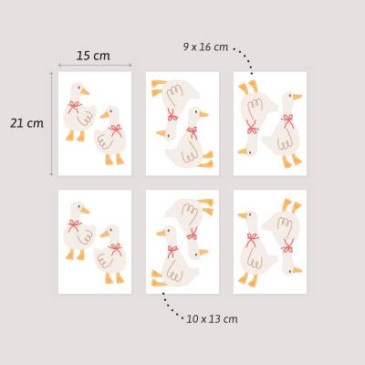 Vægdekoration med gås