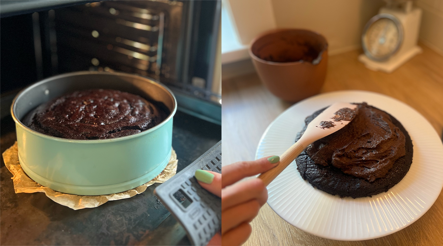 Chokoladekage med mælkefri smørcreme – vegansk fødselsdagskage uden æg.